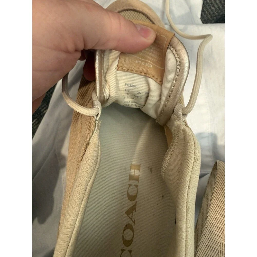 Women Coach Tan Sneaker Size 7